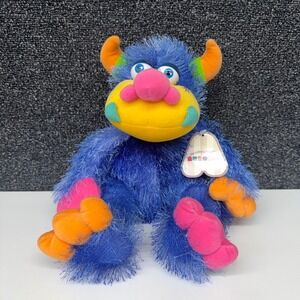 Aurora World Zonk Blue Shaggy Monster Plush Stuffed Animal 26038 Colorful 11"